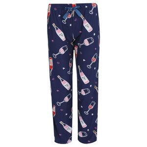 Roll Outta Bed Women's Wine Polysuede Open Bottom Pajama Pants